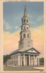 St. Michael's Church, Charleston, SC Postcard