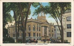 County Building, Lawrence, MA Postcard
