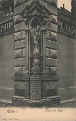 Stock im Eisen, Vienna I, Architectural Corner Postcard