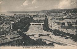 Nice, General View - The Quays Postcard
