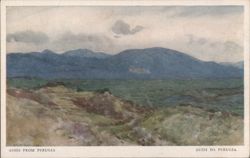 Assisi from Perugia Landscape View Postcard