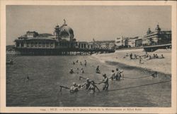 Nice Casino de la Jetée, Palais de la Méditerranée, Hôtel Ruhl Postcard