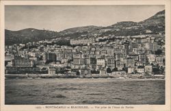 Monte-Carlo and Beausoleil, View from Anse du Portier Postcard