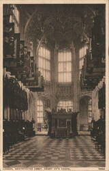 Westminster Abbey, Henry VII's Chapel Interior Postcard