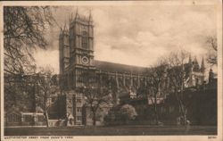 Westminster Abbey from Dean's Yard Postcard