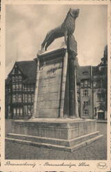 Braunschweiger Löwe Lion Statue, Braunschweig Postcard