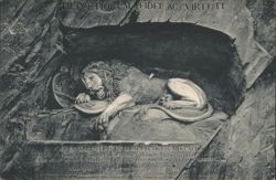 Lion Monument, Lucerne, Switzerland Postcard