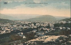 Aix-les-Bains and Mont de Corsuet Panoramic View Postcard