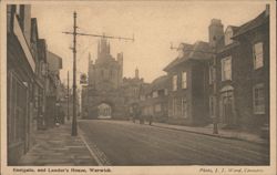 Eastgate and Landor's House, Warwick Postcard
