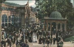 Marienbad, Kreuzbrunnen Colonnade, Abendkonzert Postcard