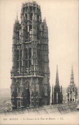 Rouen - Le Sommet de la Tour de Beurre Postcard