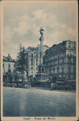 Piazza dei Martiri Monument, Napoli Postcard