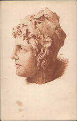 Etruscan Terracotta Bust, Arezzo, 3rd-2nd Century BC Postcard