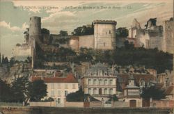 Chinon Castle, Tour du Moulin & Tour de Boissy Postcard