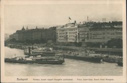 Budapest, Franz Josef Quay, Grand Hotel Hungaria Postcard