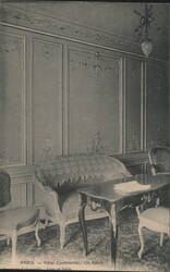 Hôtel Continental Salon Interior, Paris Postcard