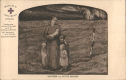 Sauvons les Petits Belges, Croix Mauve Étoilée Postcard