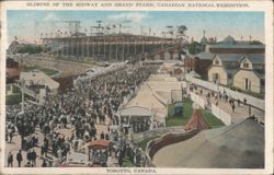 Midway & Grand Stand, Canadian National Exhibition Postcard