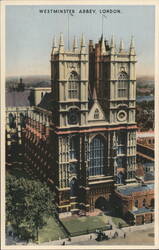 Westminster Abbey, London Postcard