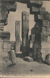 Karnak, Pillars of Thothmes I Postcard