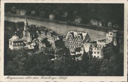Morning Sun over Heidelberg Castle Postcard