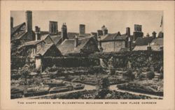 Knott Garden with Elizabethan Buildings, New Place Gardens Postcard