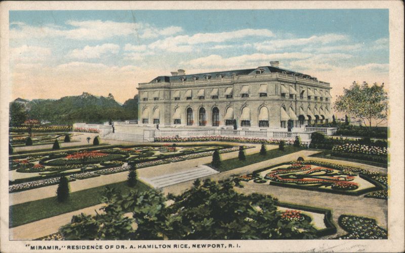 Miramar, Residence of Dr. A. Hamilton Rice, Newport, RI Rhode Island