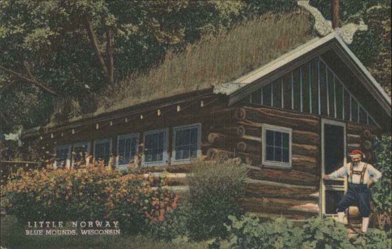 Little Norway Log Cabin, Blue Mounds, WI Wisconsin