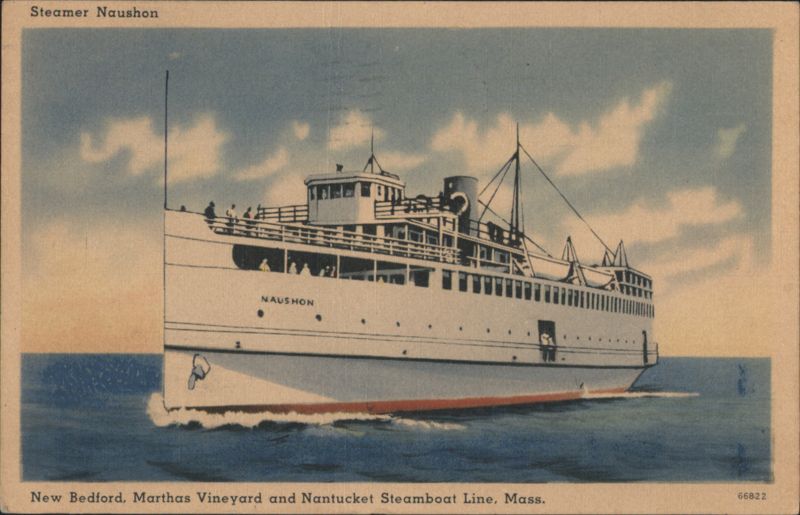 Steamer Naushon, New Bedford Steamboat Line Massachusetts
