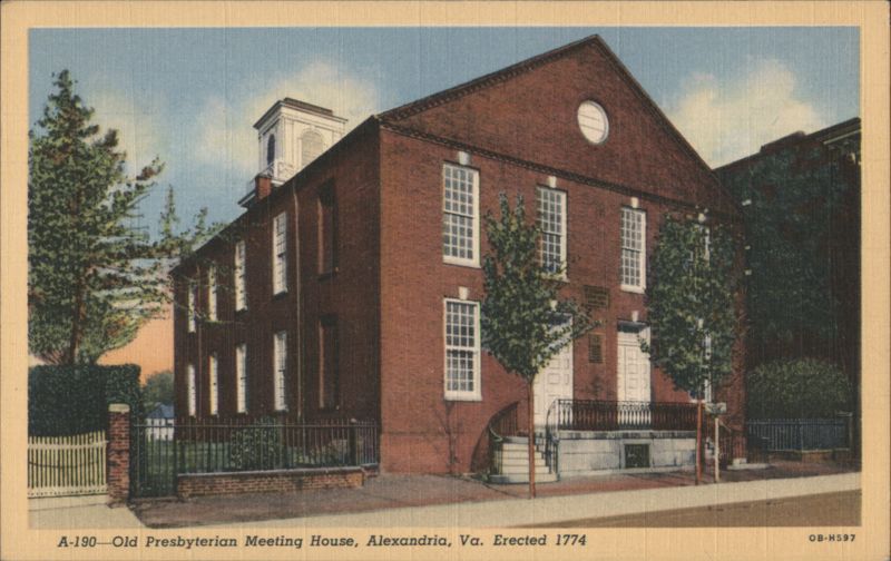 Old Presbyterian Meeting House, Alexandria, VA Virginia