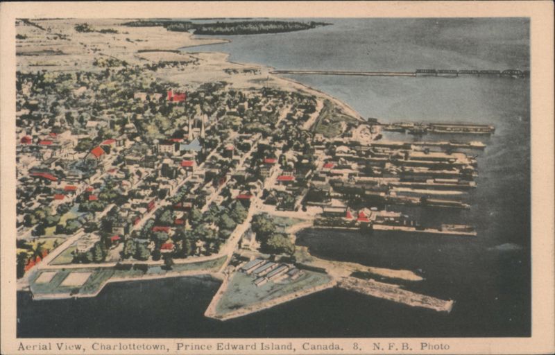 Aerial View, Charlottetown, Prince Edward Island PE Canada