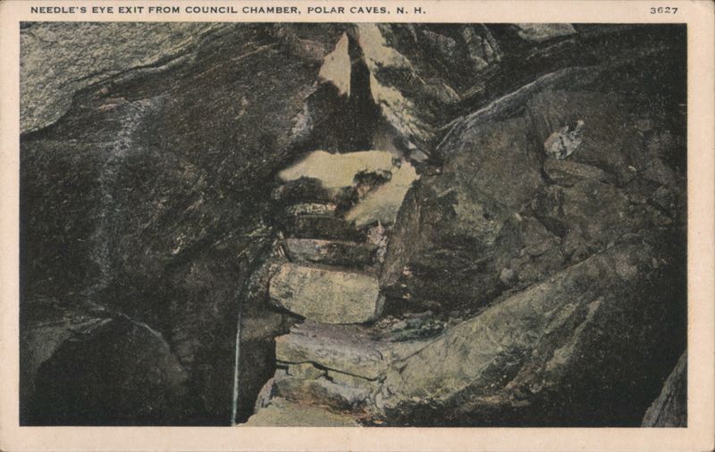 Needle's Eye Exit from Council Chamber, Polar Caves New Hampshire