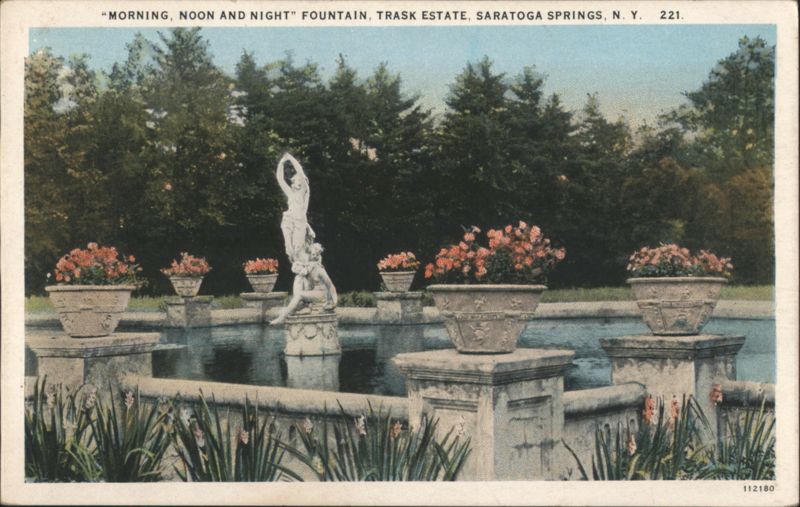 Morning, Noon and Night Fountain, Trask Estate Saratoga Springs New York