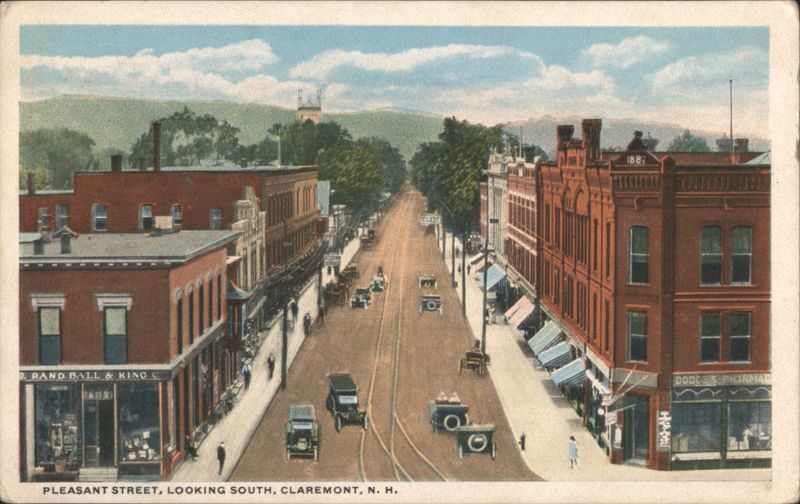 Pleasant Street Looking South Claremont New Hampshire