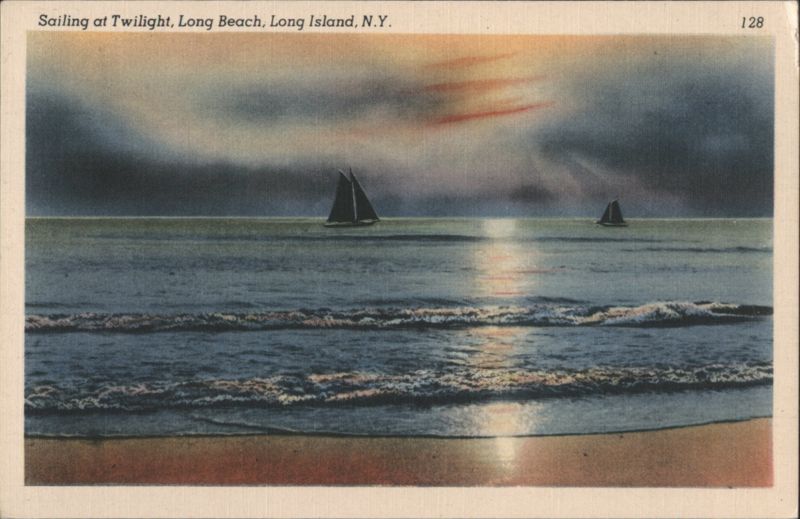 Sailing at Twilight, Long Beach, Long Island New York