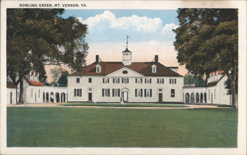 Bowling Green, Mount Vernon Mansion Virginia