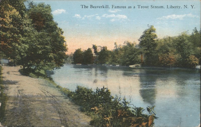 The Beaverkill, Famous as a Trout Stream Liberty New York