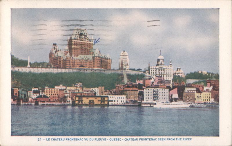 Chateau Frontenac Seen From The River Quebec QC Canada