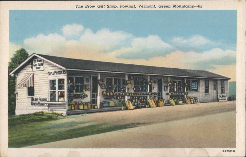 The Brow Gift Shop, Green Mountains Pownal Vermont