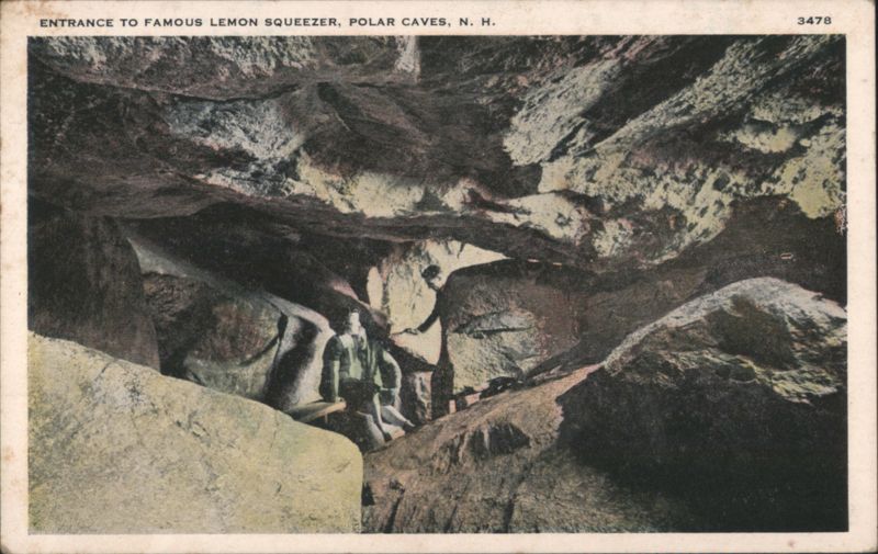 Entrance to Famous Lemon Squeezer, Polar Caves New Hampshire