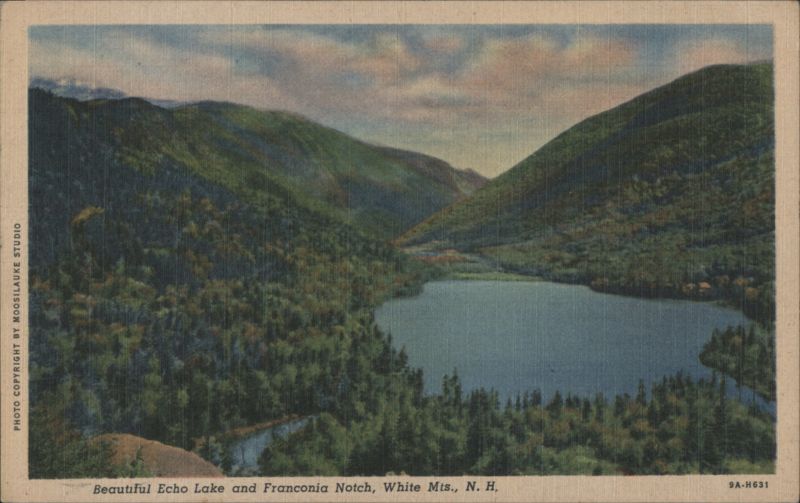 Echo Lake and Franconia Notch, White Mountains, NH New Hampshire