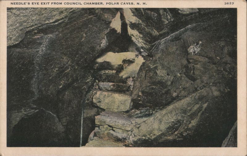 Needle's Eye Exit from Council Chamber, Polar Caves New Hampshire