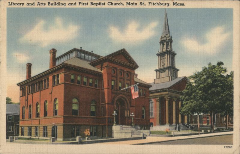 Library & Arts Building, First Baptist Church, Fitchburg, MA Massachusetts