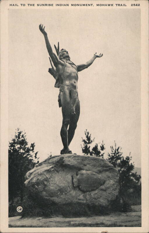 Hail to the Sunrise Indian Monument, Mohawk Trail Sculpture & Carving