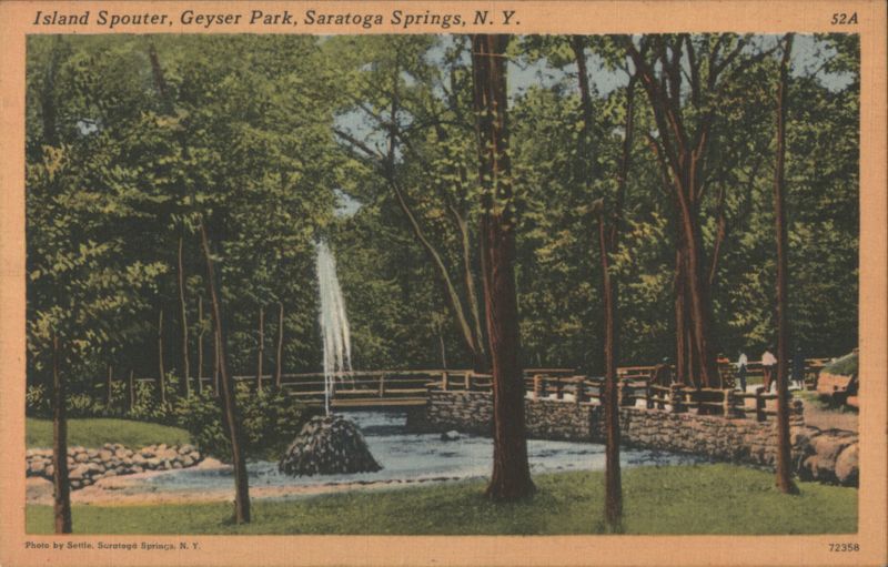 Island Spouter, Geyser Park, Saratoga Springs, NY New York