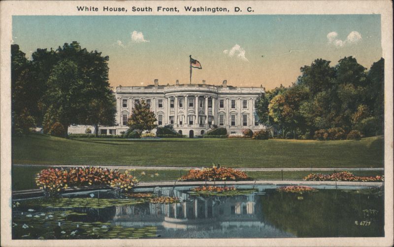 White House, South Front Washington District of Columbia