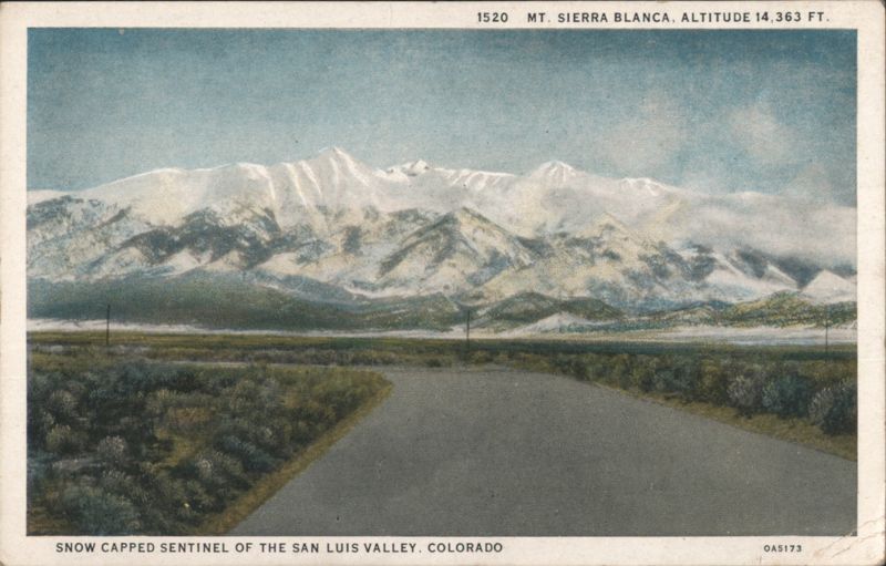 Mt. Sierra Blanca, 14,363 FT., San Luis Valley, CO Colorado