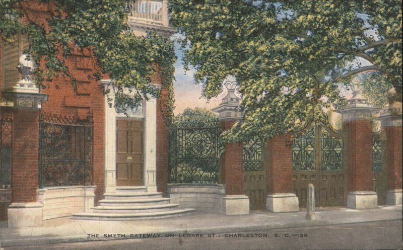The Smyth Gateway on Legare St., Charleston, SC South Carolina