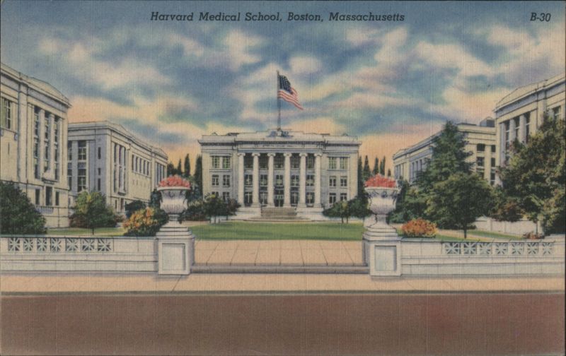 Harvard Medical School Main Building Boston Massachusetts
