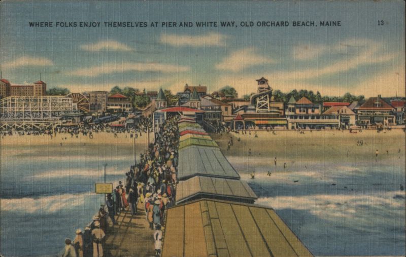 Pier and White Way, Old Orchard Beach Maine